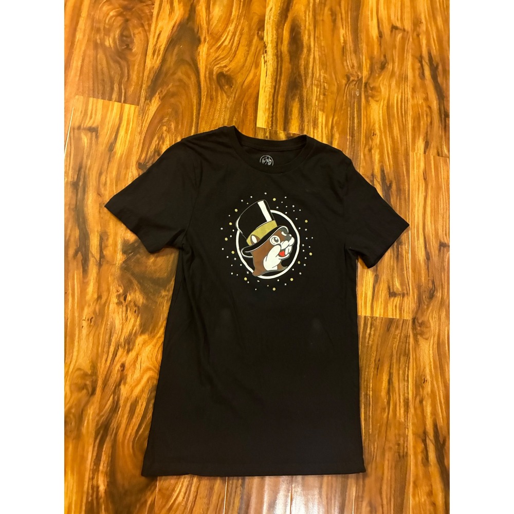 Buc-ees New Year 2023 Graphic T-Shirt Mens Small Black Glitter Same Obsession